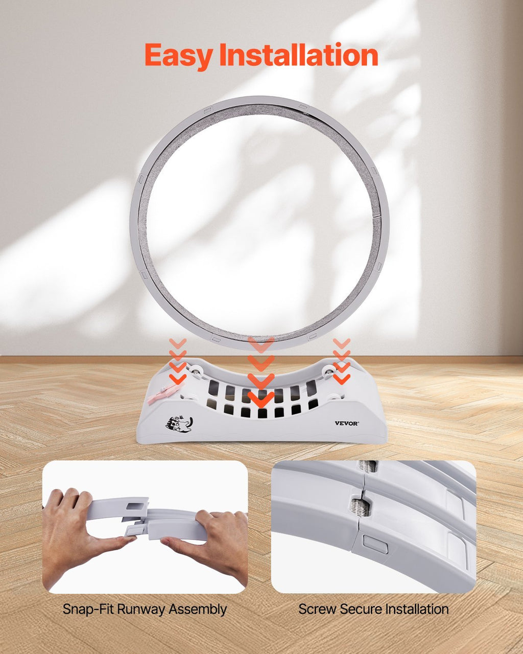 The Ultimate White Cat Exercise Wheel for Energy!