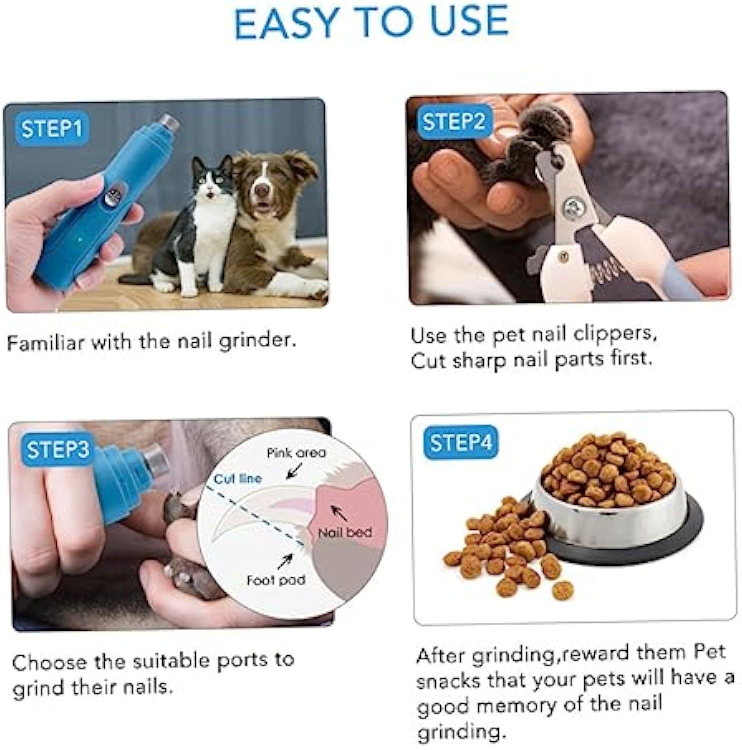 The Safe Electric Nail Grinder for Happy Paws.