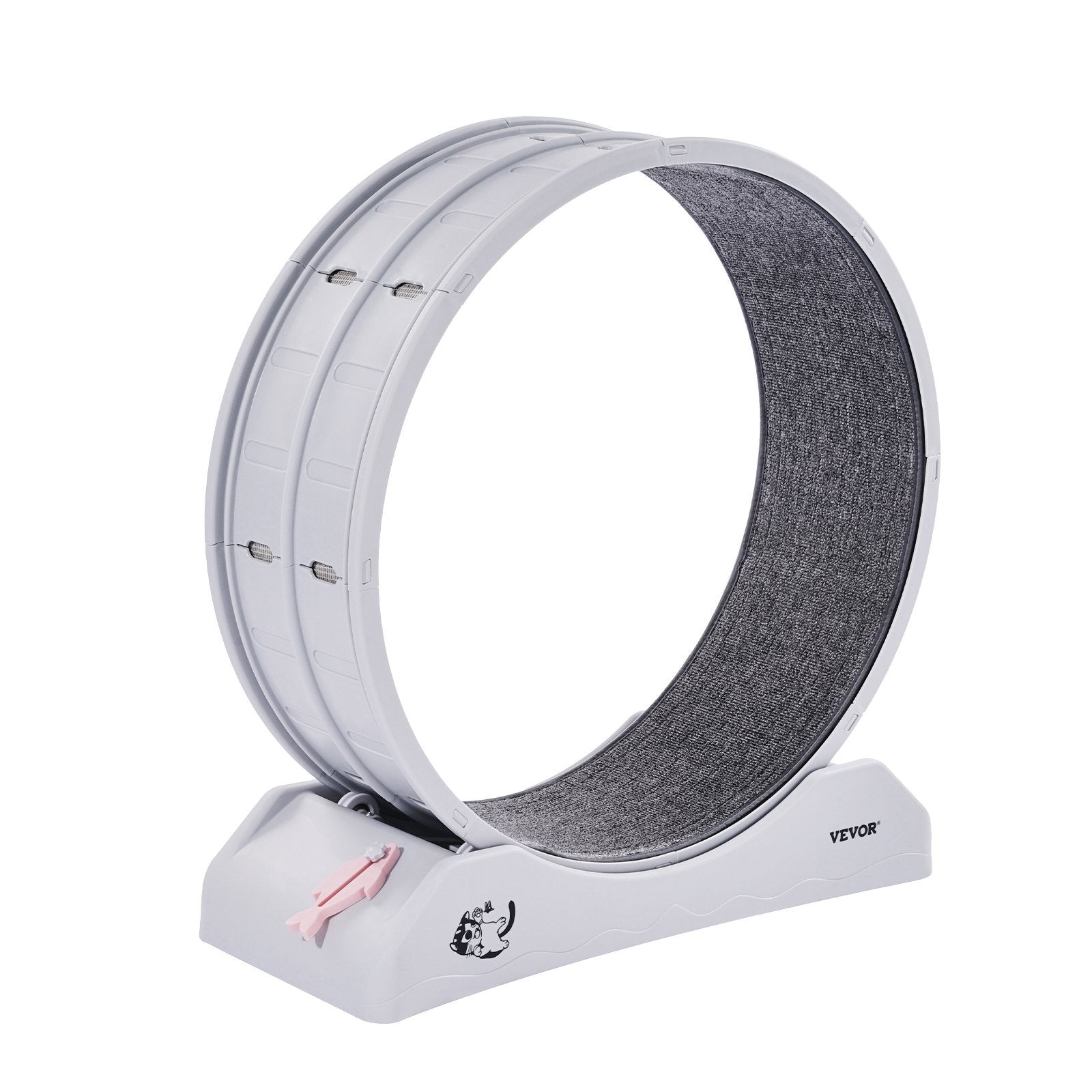 The Ultimate White Cat Exercise Wheel for Energy!